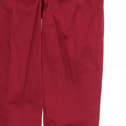 Womens UK Size 10 Papaya Regular Fit Straight Red Jeans
