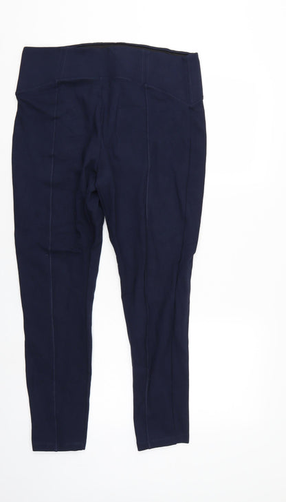 M&S Womens Blue   Trousers  Size 16 L26 in