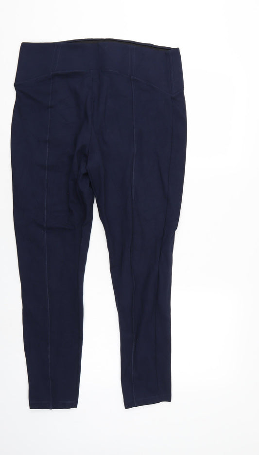 M&S Womens Blue   Trousers  Size 16 L26 in