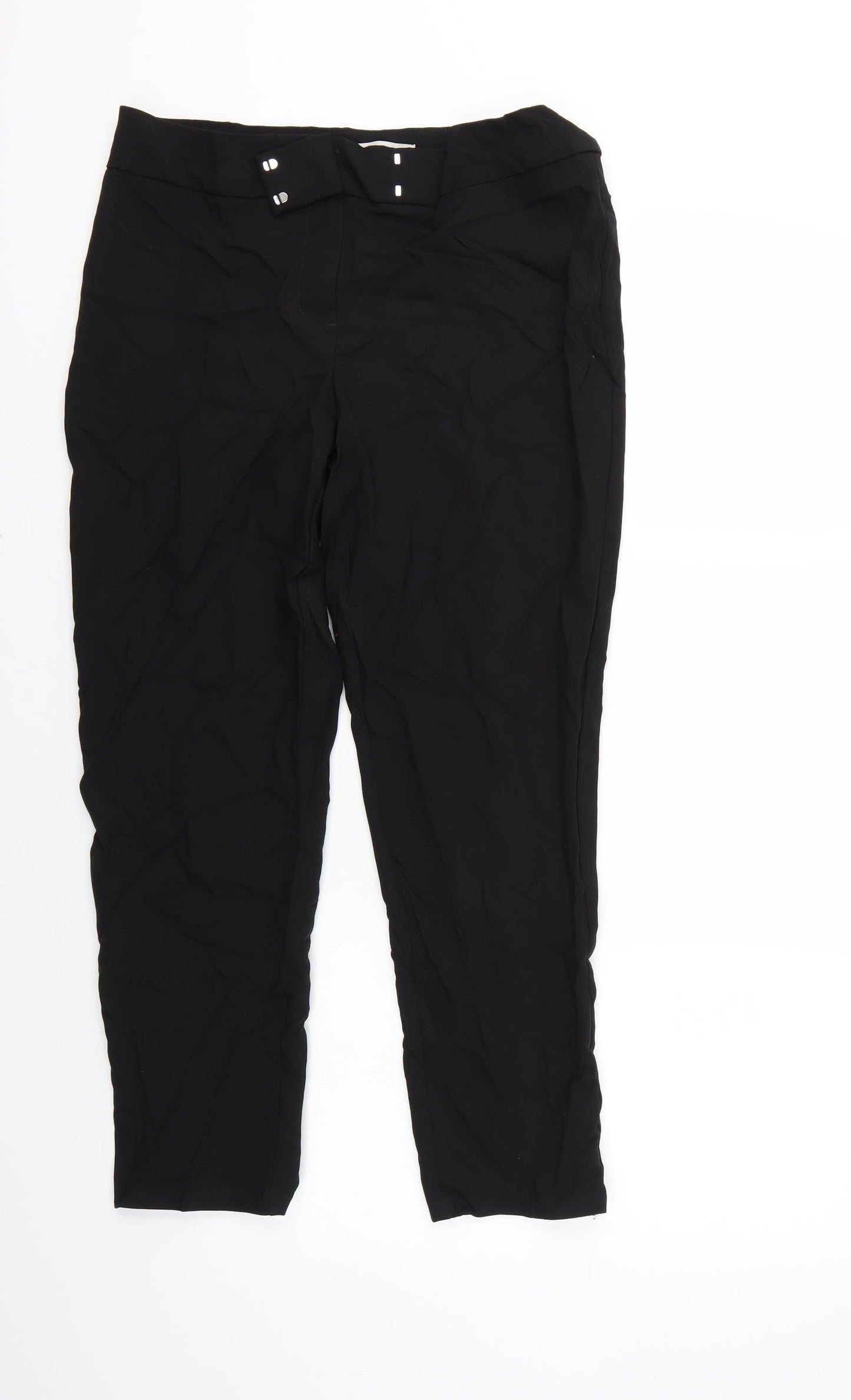 George Womens Black   Trousers  Size 12 L25 in