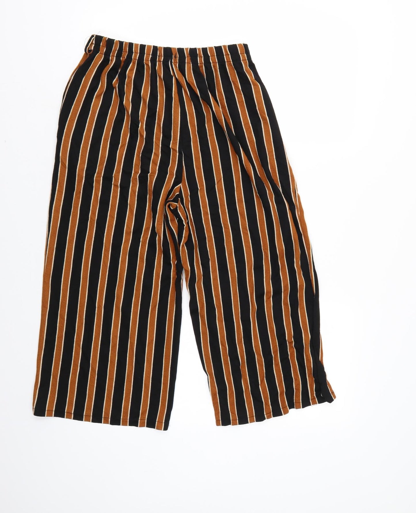 AIDI Womens Multicoloured Striped  Cropped Trousers Size M L20 in