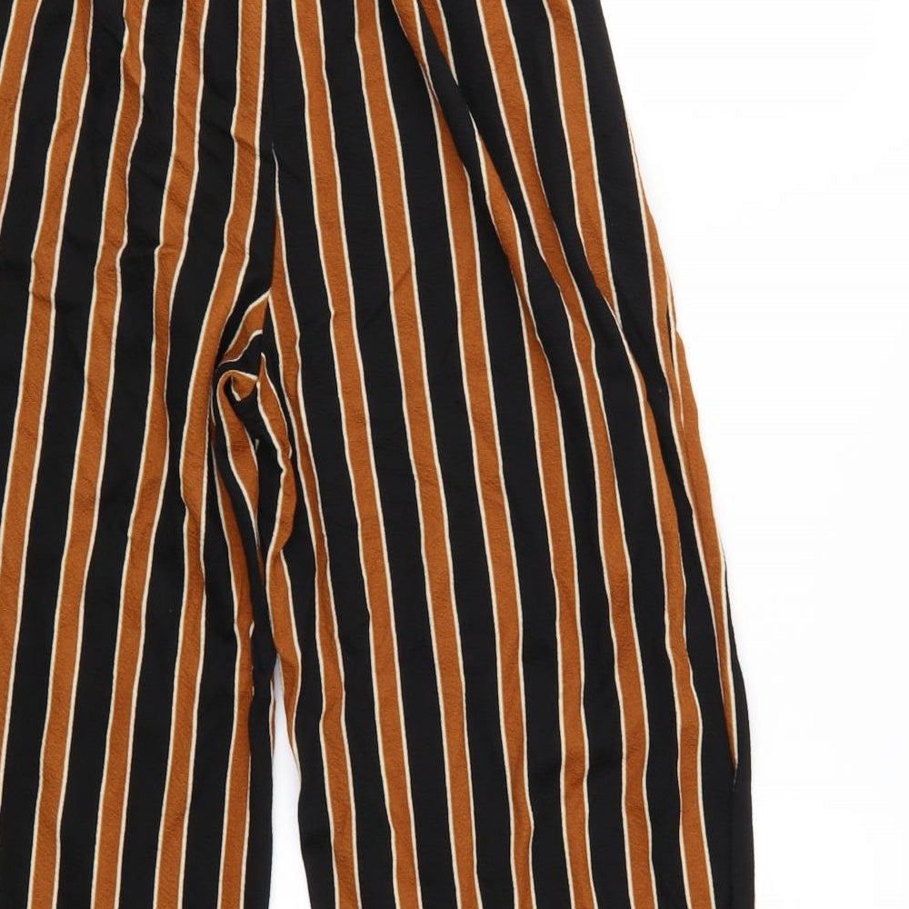 AIDI Womens Multicoloured Striped  Cropped Trousers Size M L20 in