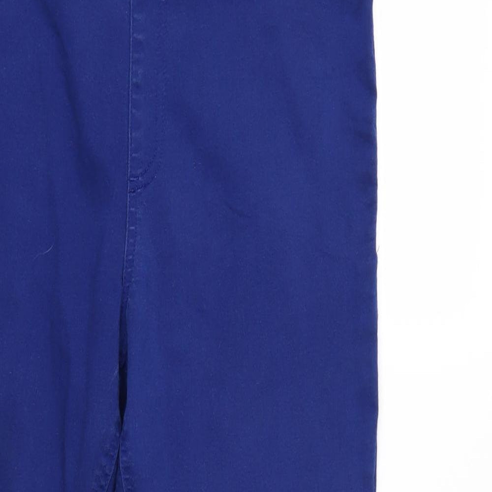 Womens UK Size 16 M&S Regular Fit Jegging Blue Trousers