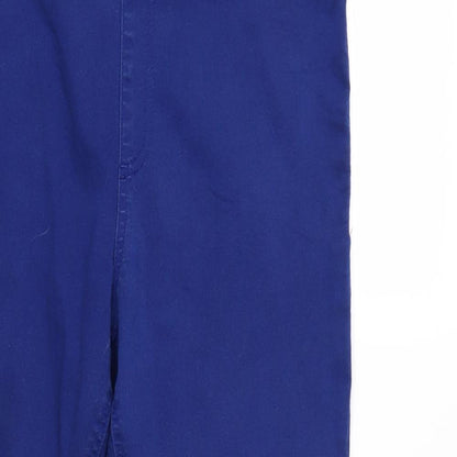 Womens UK Size 16 M&S Regular Fit Jegging Blue Trousers