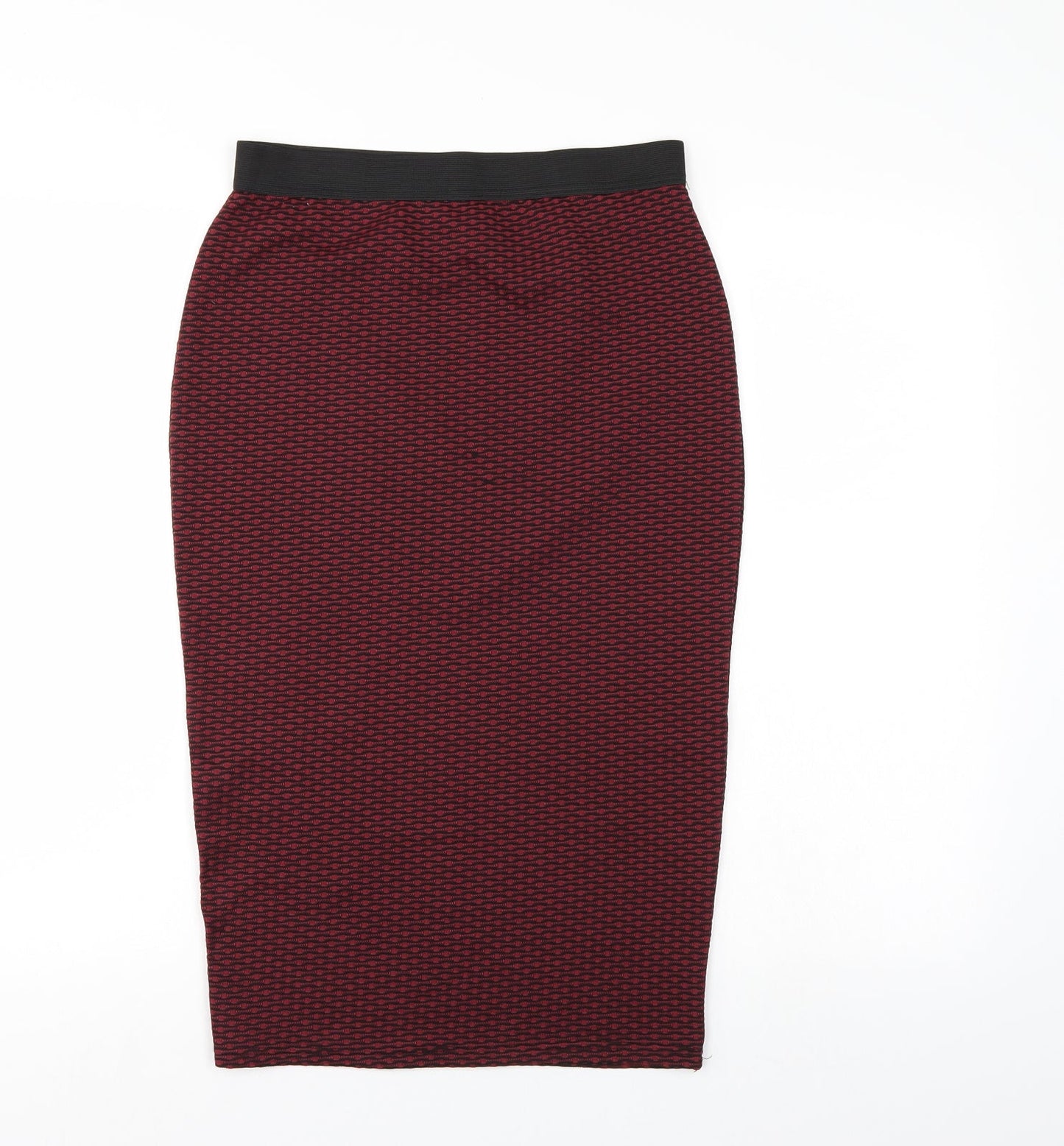 Sparkle & Fade Womens Red Polka Dot  A-Line Skirt Size M  - Elastic Waist