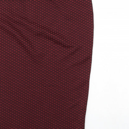 Sparkle & Fade Womens Red Polka Dot  A-Line Skirt Size M  - Elastic Waist