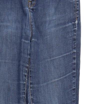 bLUE 73 Womens Blue  Denim Straight Jeans Size 12 L29 in