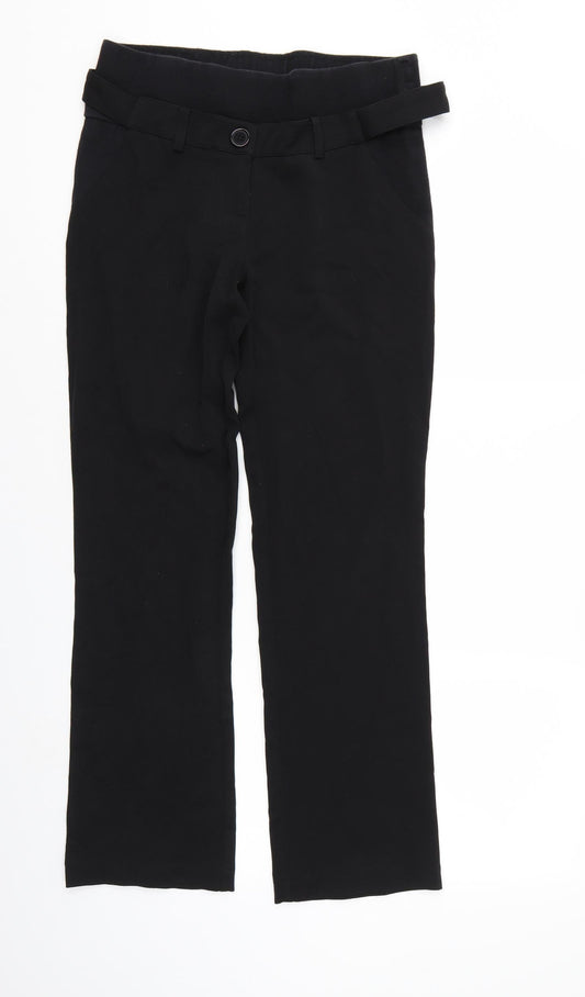JoJo Maman Bébé Womens Black   Trousers  Size 6 L27 in