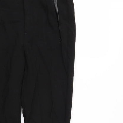 Womens UK Size XS Zara Regular Fit  Black Trousers