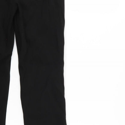 Womens UK Size XS Zara Regular Fit  Black Trousers