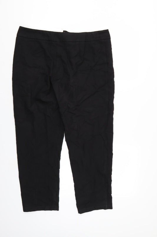George Womens Black   Trousers  Size 16 L26 in