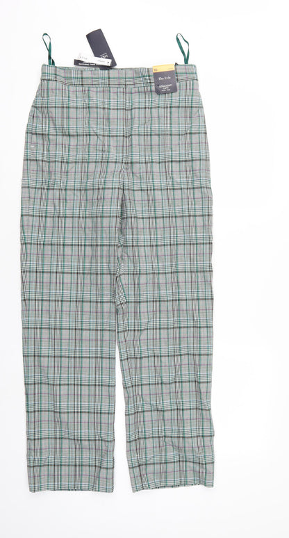 The Evie Womens Multicoloured Check  Trousers  Size 10 L27 in