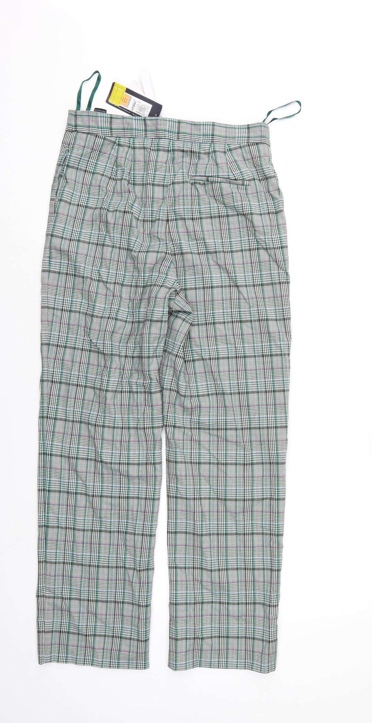 The Evie Womens Multicoloured Check  Trousers  Size 10 L27 in