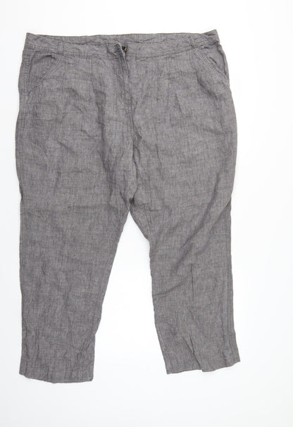 MDA Womens Grey   Trousers  Size 22 L27 in