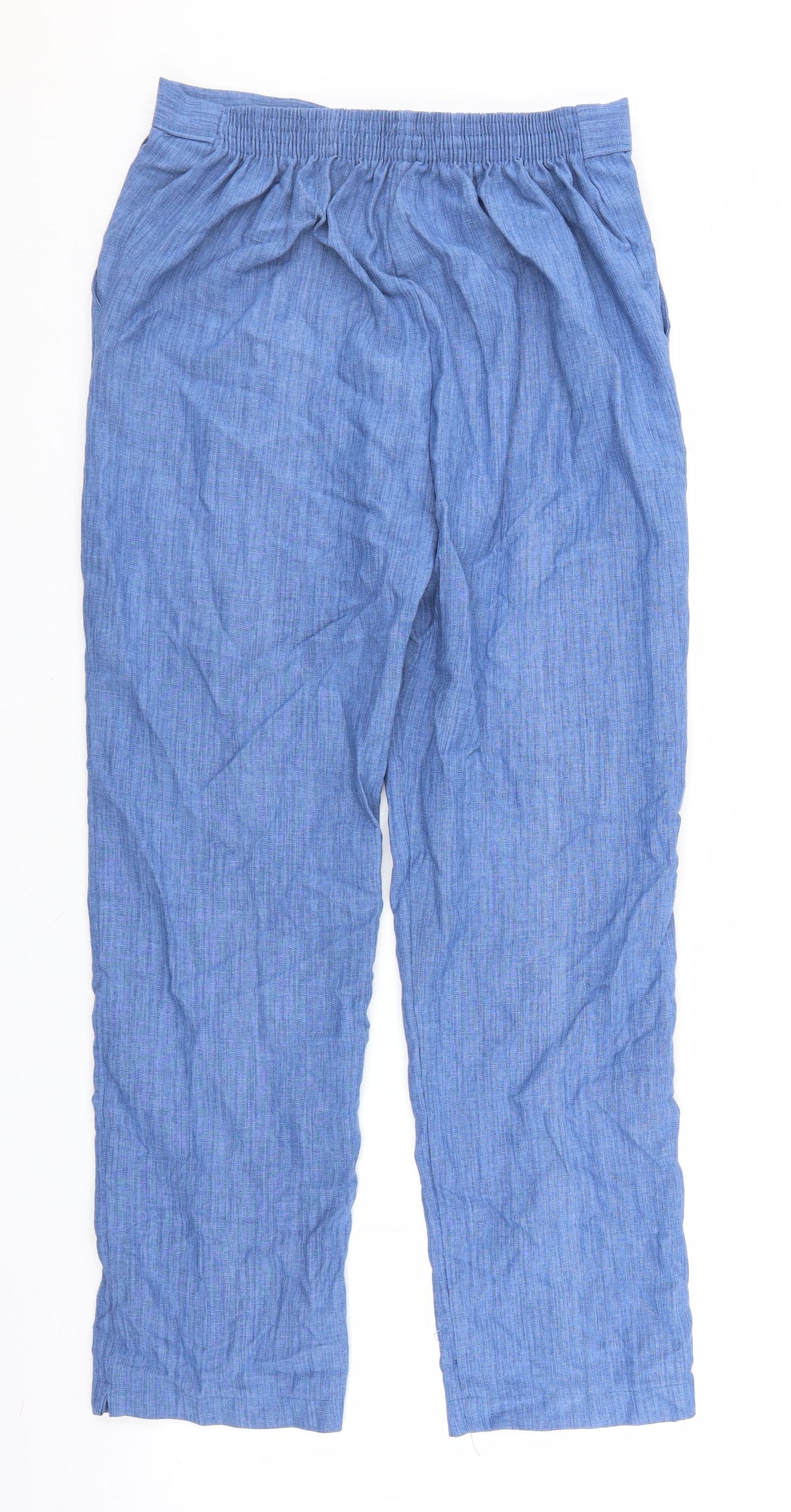 Womens UK Size 10 Preworn Regular Fit  Blue Trousers