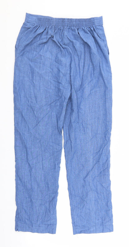 Womens UK Size 10 Preworn Regular Fit  Blue Trousers