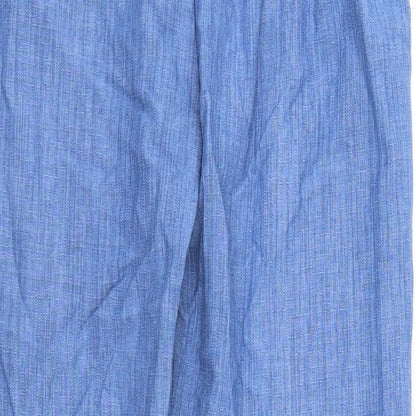 Womens UK Size 10 Preworn Regular Fit  Blue Trousers