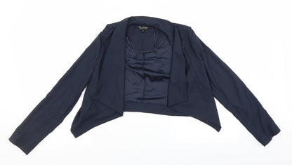 Miss Selfridge Womens Blue   Shrug Jumper Size 6