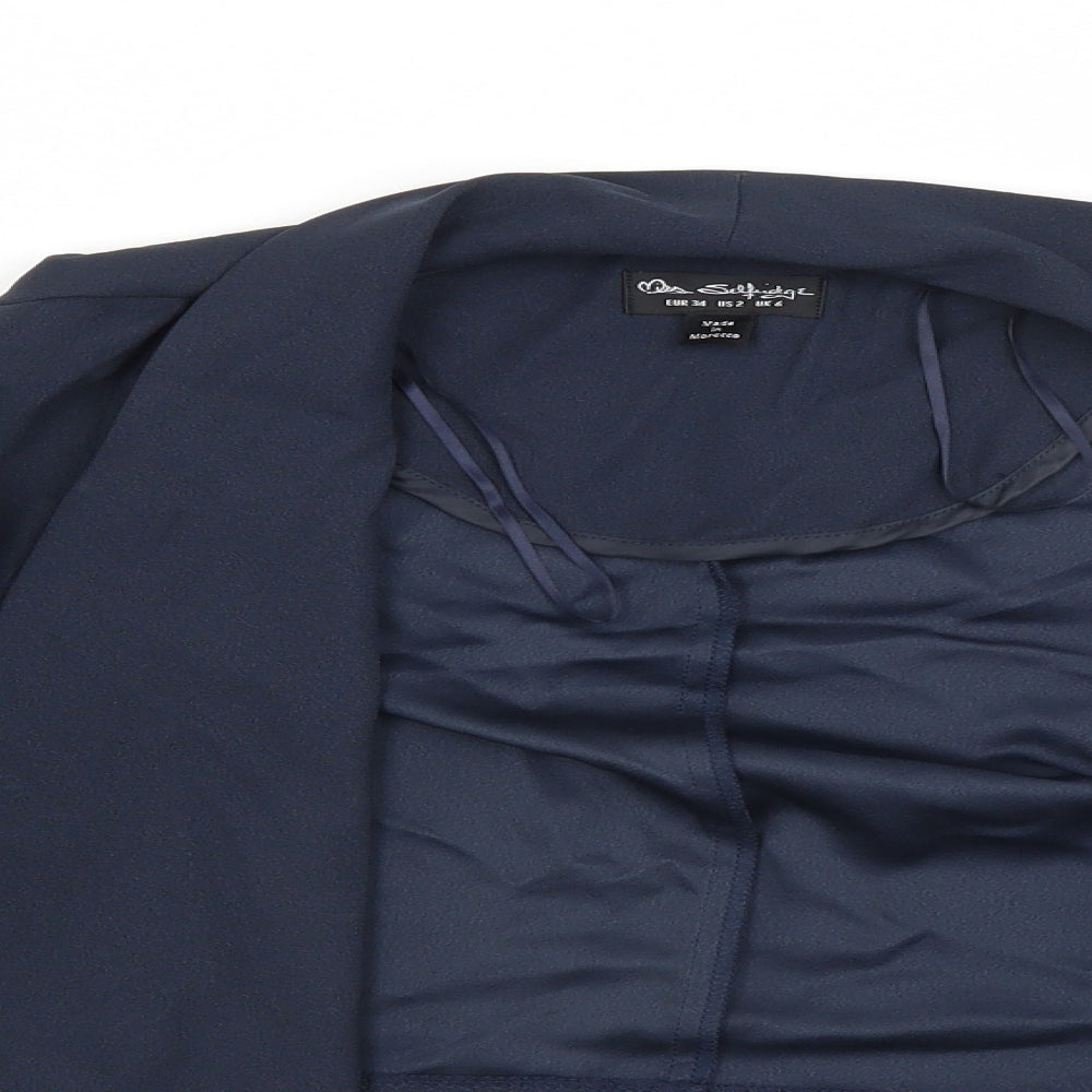 Miss Selfridge Womens Blue   Shrug Jumper Size 6