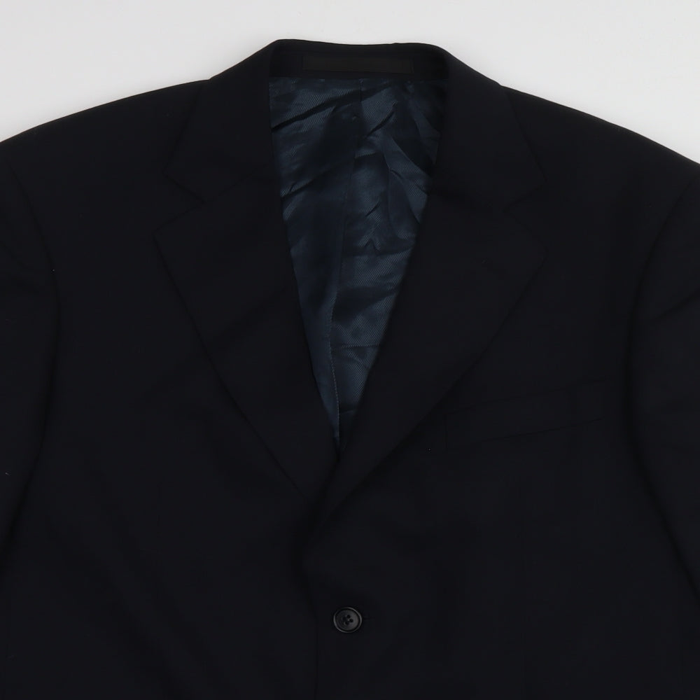 Mens UK Size 40 Marks and Spencer Regular Blue Suit Jacket