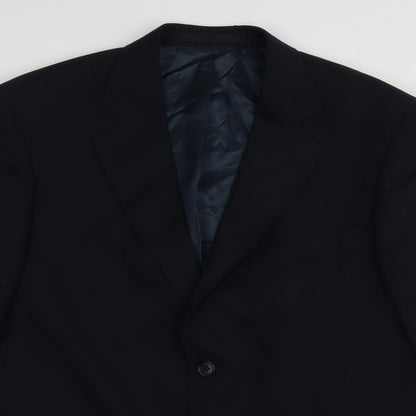 Mens UK Size 40 Marks and Spencer Regular Blue Suit Jacket