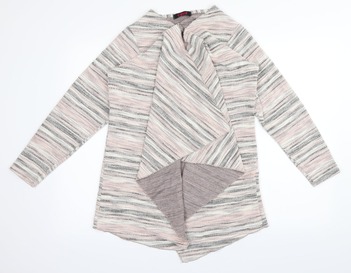 Cruz Womens Multicoloured Striped  Cardigan Jumper Size 16