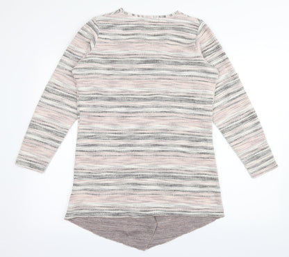 Cruz Womens Multicoloured Striped  Cardigan Jumper Size 16