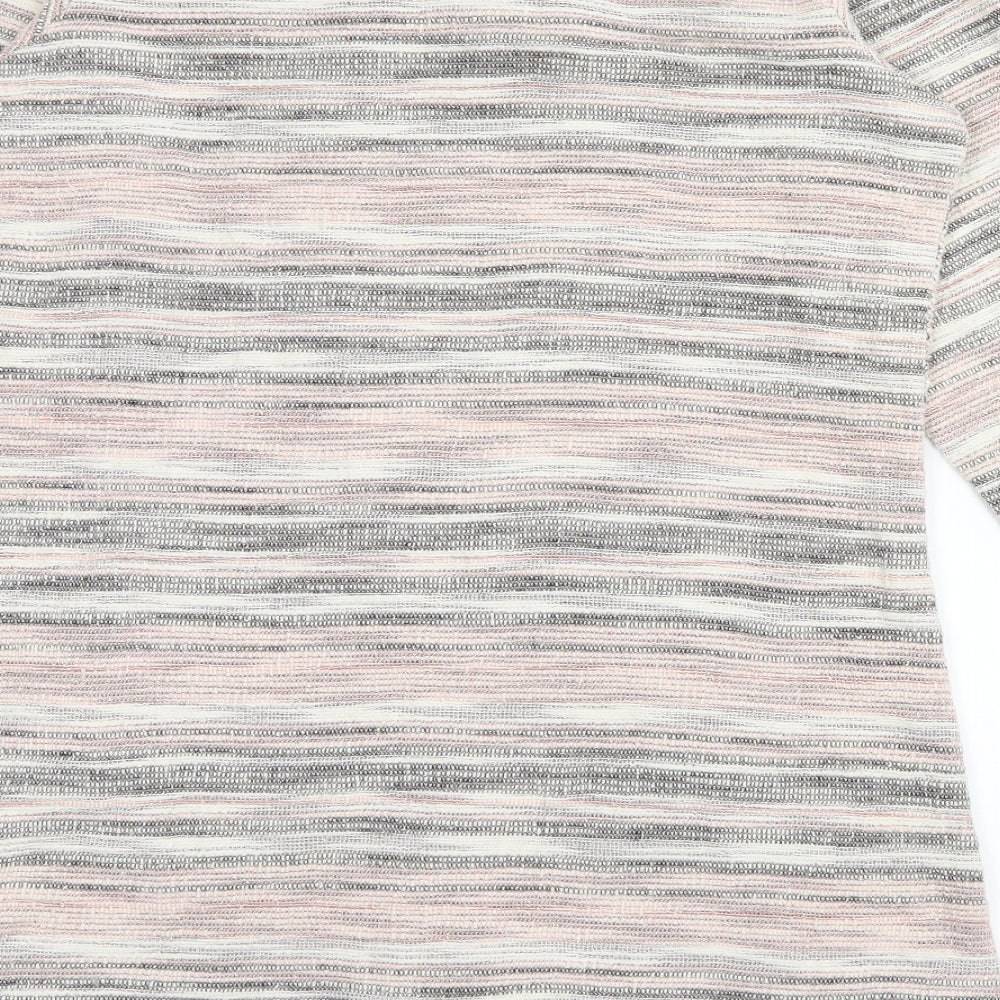 Cruz Womens Multicoloured Striped  Cardigan Jumper Size 16