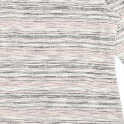Cruz Womens Multicoloured Striped  Cardigan Jumper Size 16
