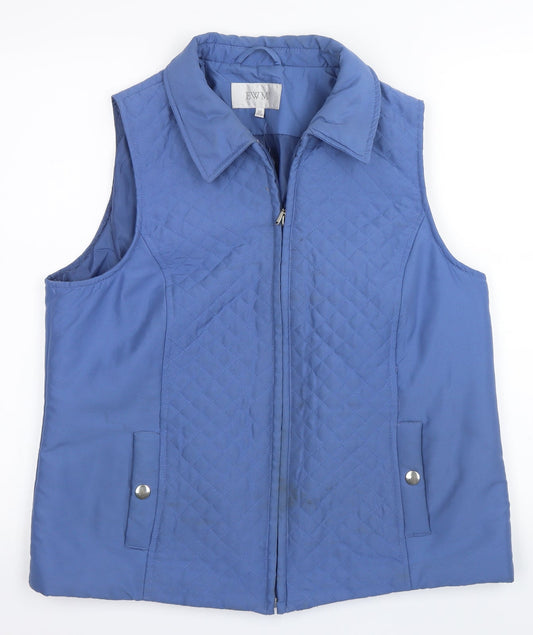 Womens UK Size M EWM Blue Gilet