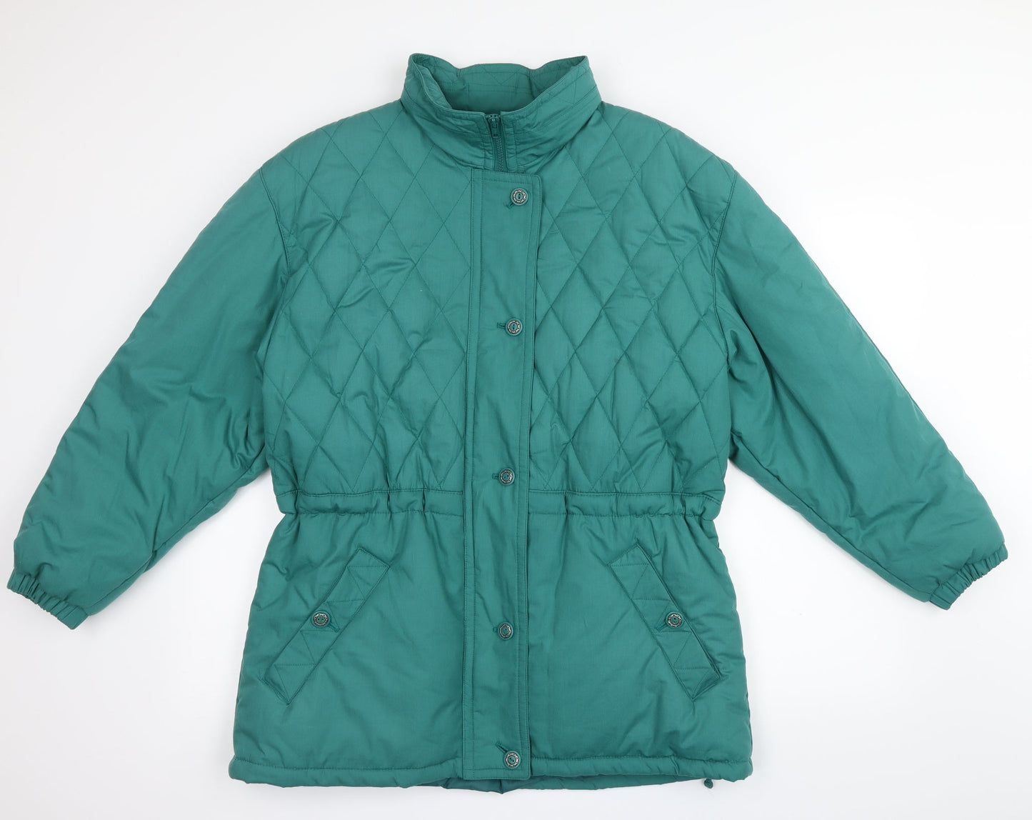 Select Casuals Womens Green   Anorak Coat Size 12  - concealed hood