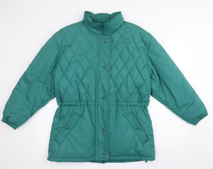 Select Casuals Womens Green   Anorak Coat Size 12  - concealed hood