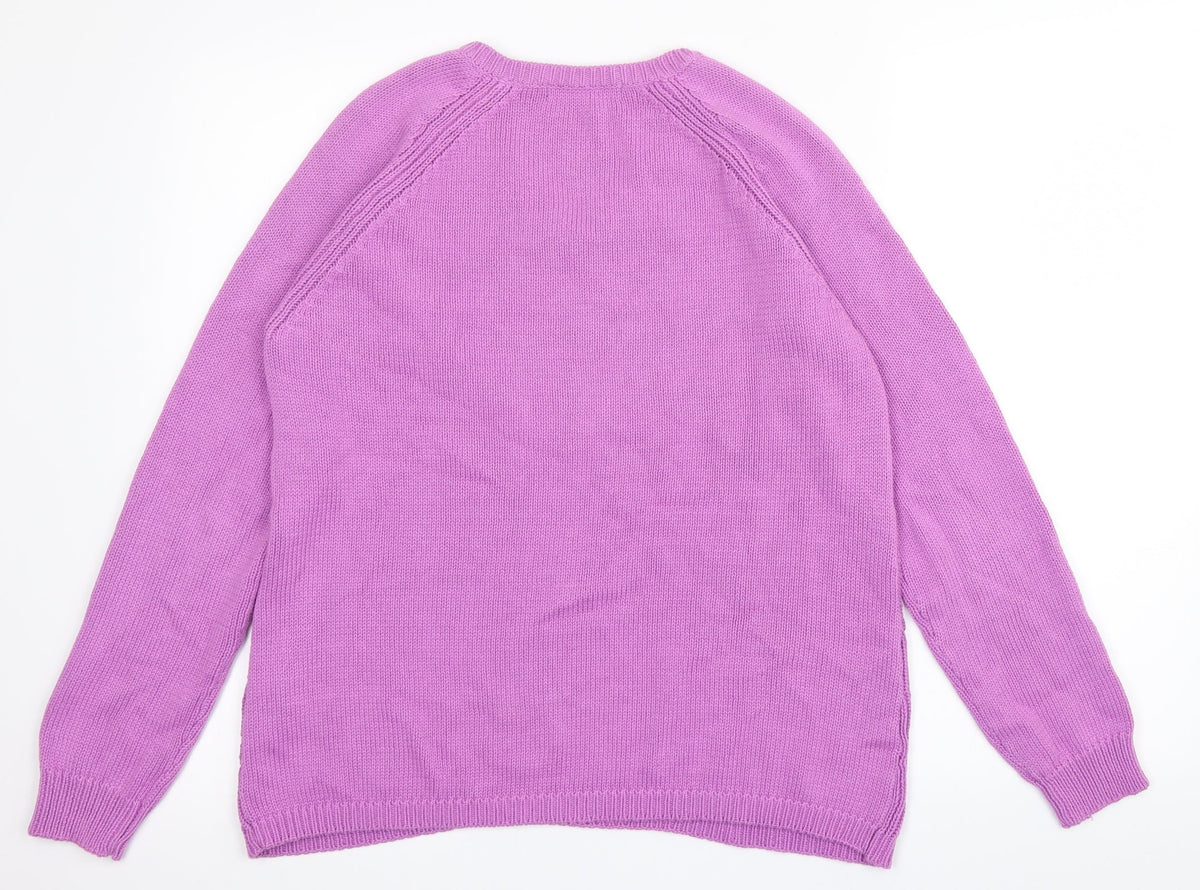 Marks & Spencer Womens Purple   Pullover Jumper Size 12