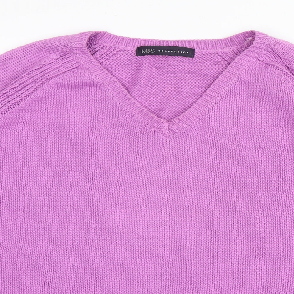 Marks & Spencer Womens Purple   Pullover Jumper Size 12