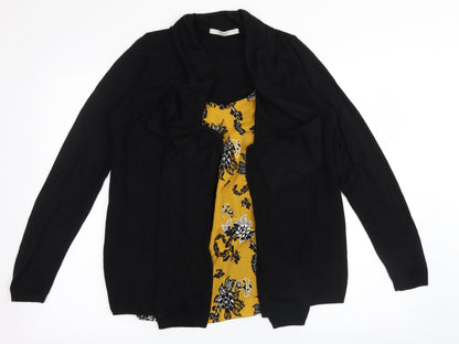 George` Womens Black   Cardigan Jumper Size 10  - blouse front