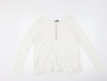 Womens UK Size 16 Dorothy Perkins White Basic T-Shirt