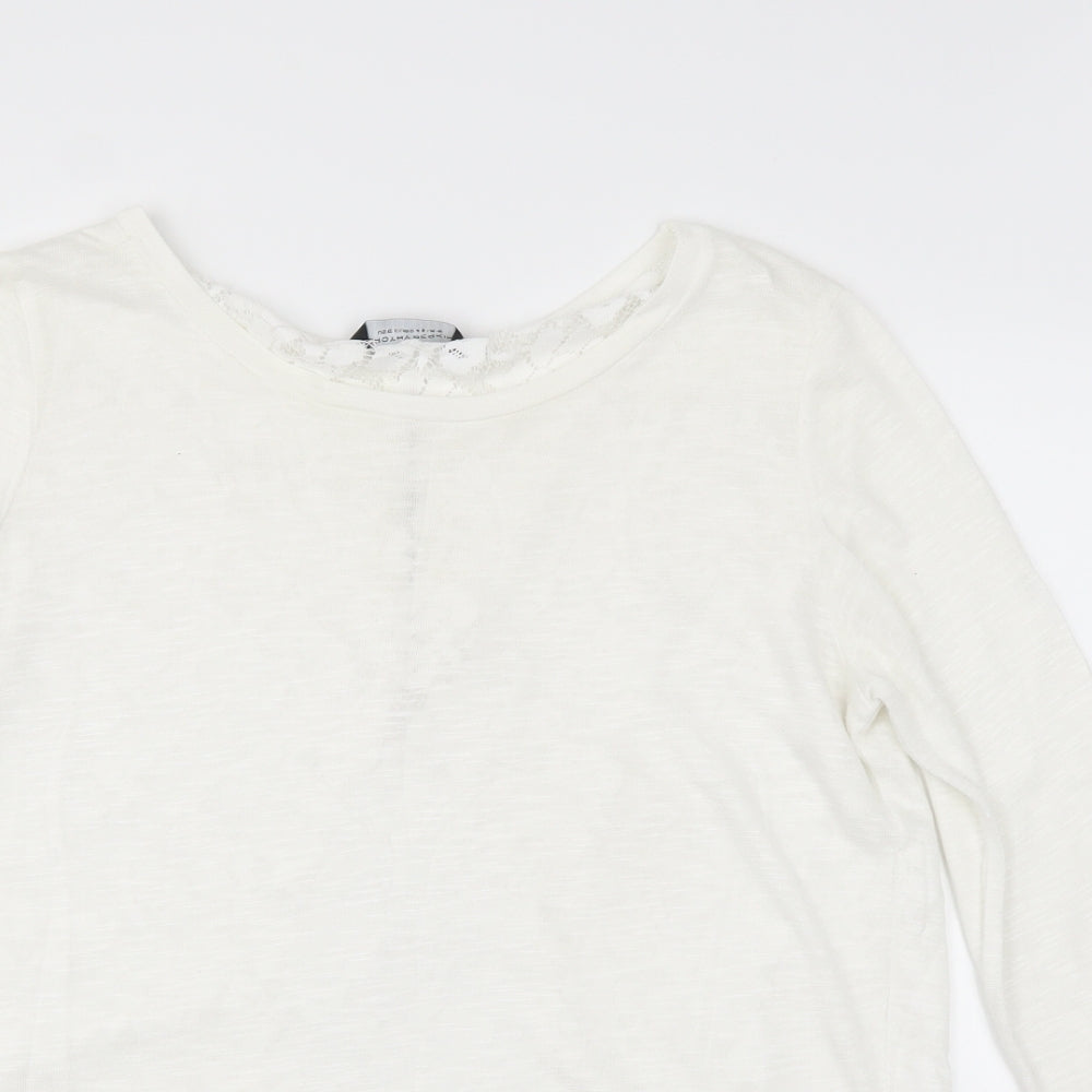 Womens UK Size 16 Dorothy Perkins White Basic T-Shirt