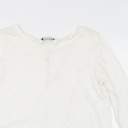 Womens UK Size 16 Dorothy Perkins White Basic T-Shirt