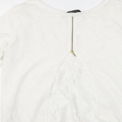 Womens UK Size 16 Dorothy Perkins White Basic T-Shirt