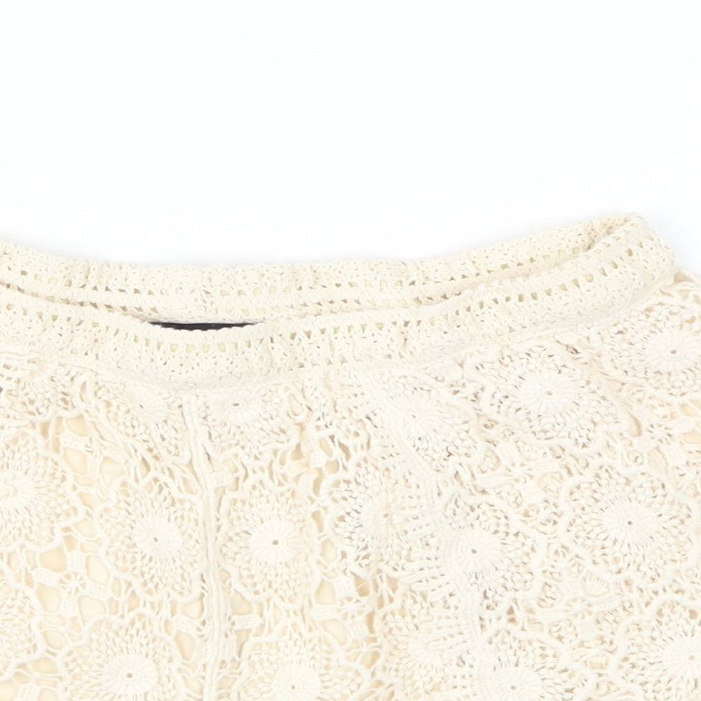 New Look Womens Beige   Hot Pants Shorts Size 10