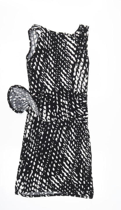 George Womens Black Animal Print  Bodycon  Size 10