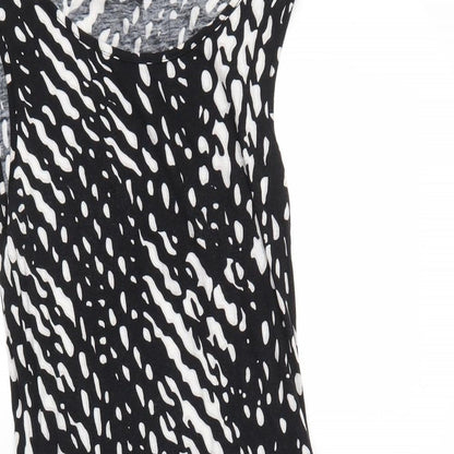 George Womens Black Animal Print  Bodycon  Size 10