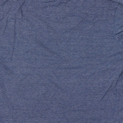 George Mens Blue Striped   T-Shirt Size S