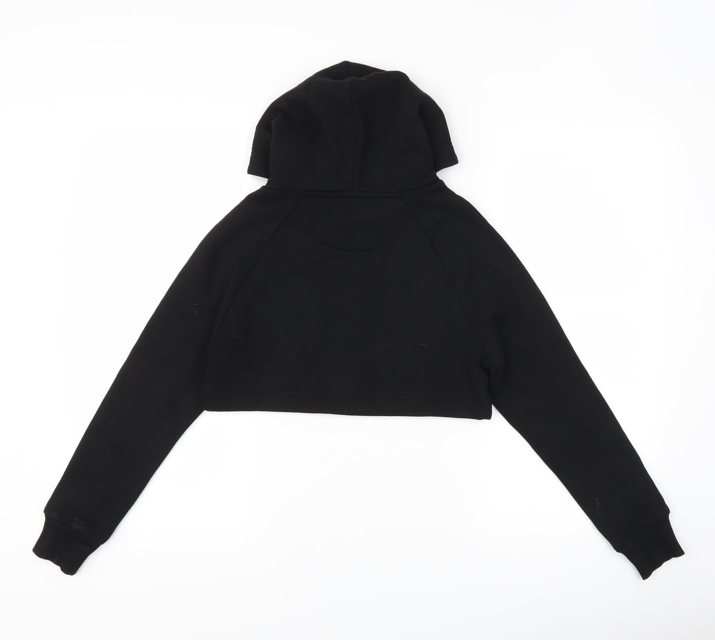 DFND Girls Black   Pullover Hoodie Size 7-8 Years  - cropped