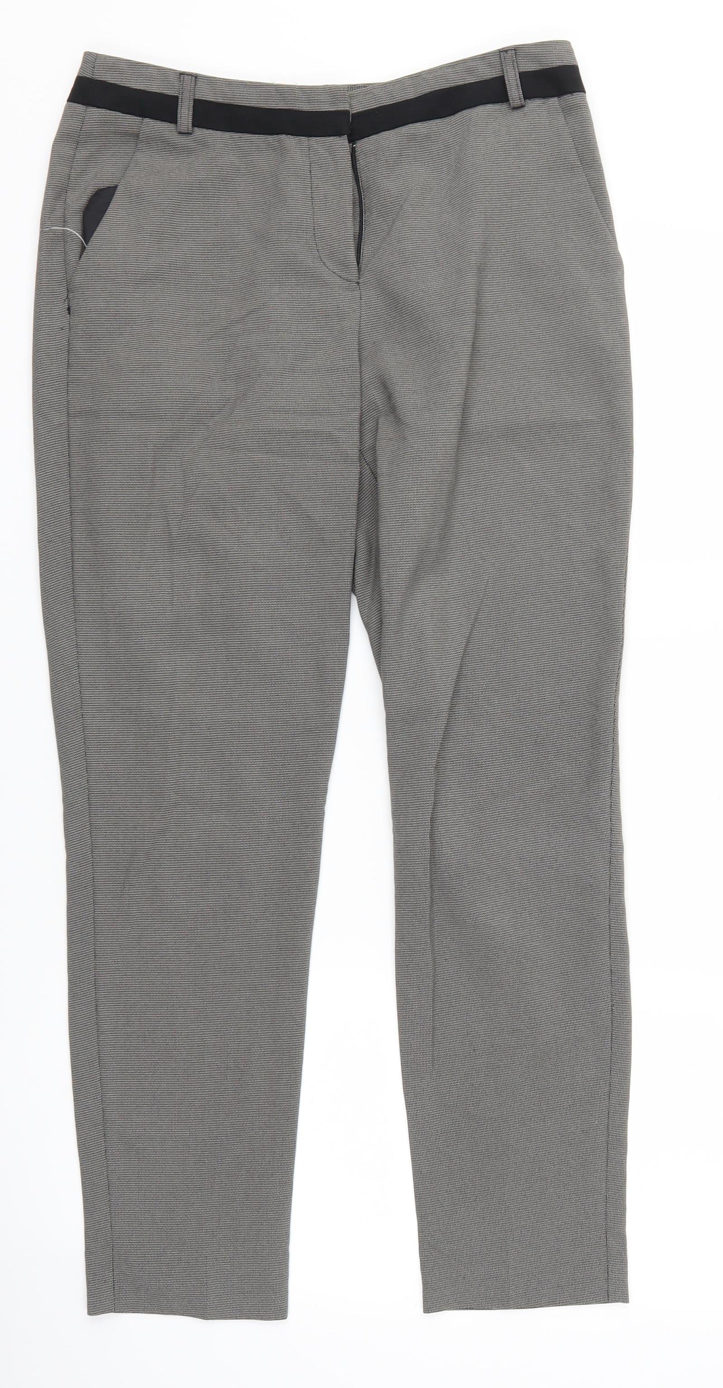 George Womens Grey   Trousers  Size 8 L27 in