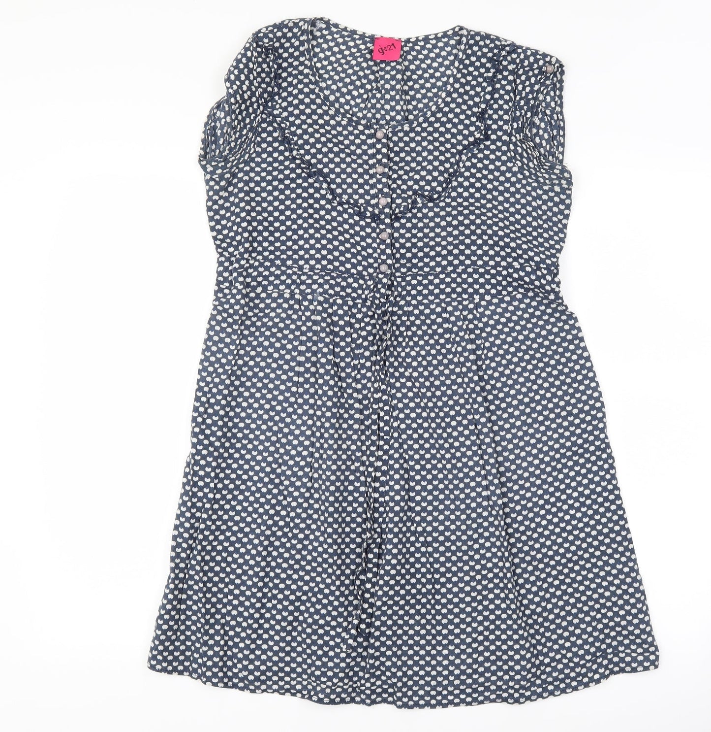George Womens Blue Polka Dot  Shift  Size 8