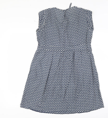 George Womens Blue Polka Dot  Shift  Size 8