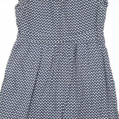 George Womens Blue Polka Dot  Shift  Size 8