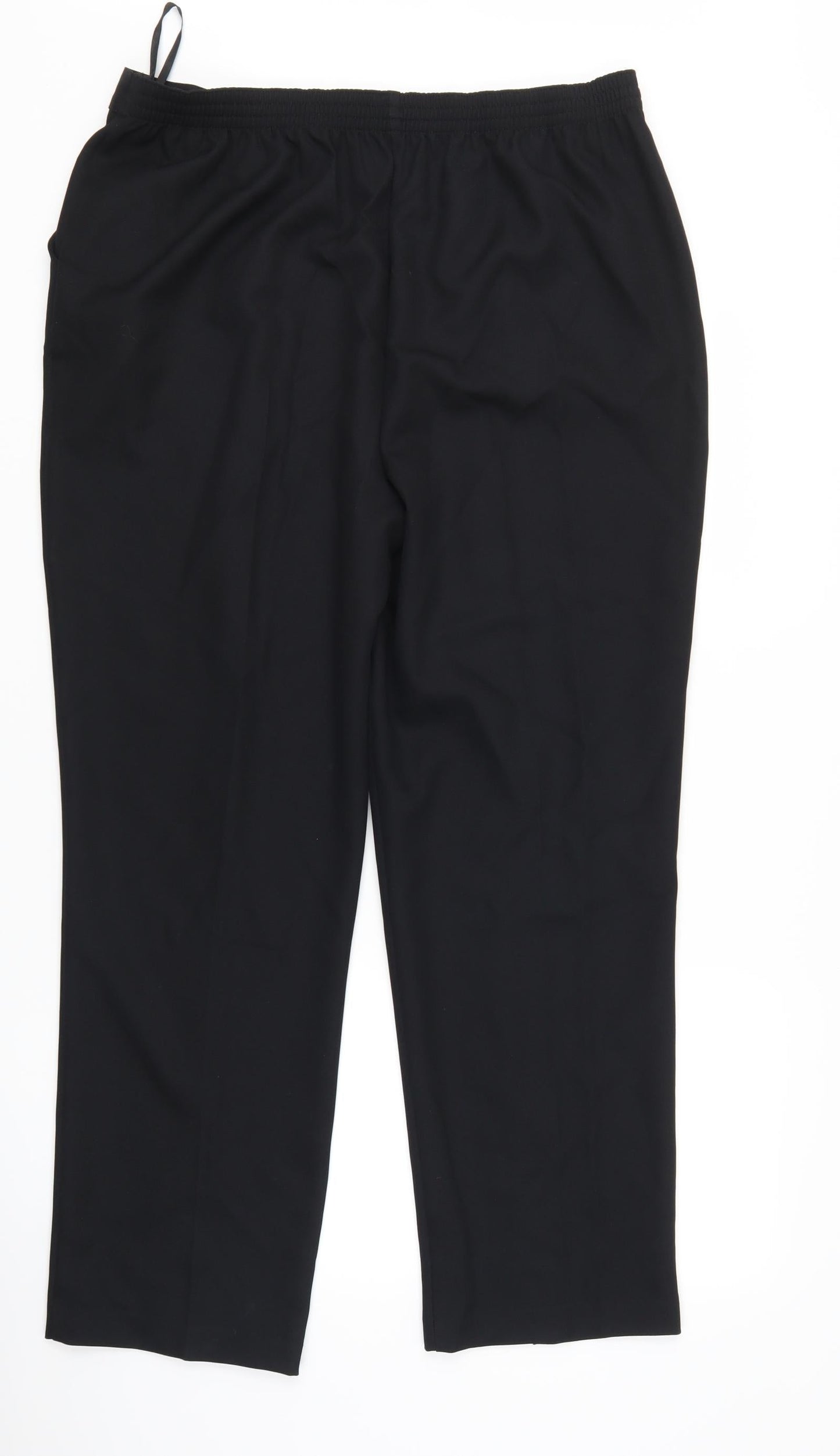 Womens UK Size 16 Papaya Regular Fit  Black Trousers