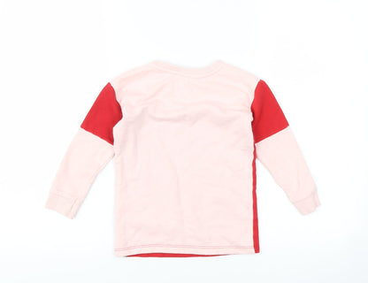Primark Girls Pink Striped  Pullover Sweatshirt Size 3-4 Years  - Bonjour